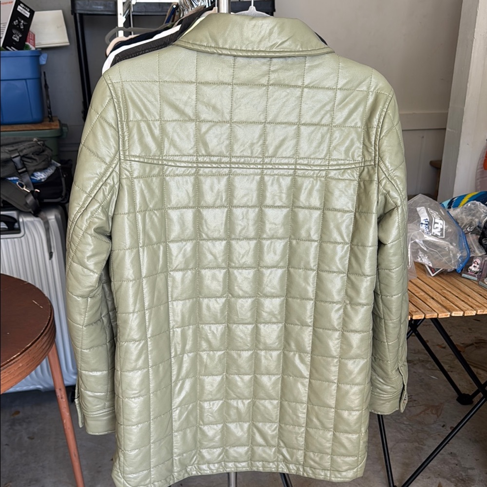 Olive Quilted Jacket - Picture 5 of 5